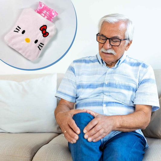 White Hello Kitty Small Hot Water Bag – Pain Relief for Neck, Shoulder, Hand & Feet, Menstrual Cramps Warmer