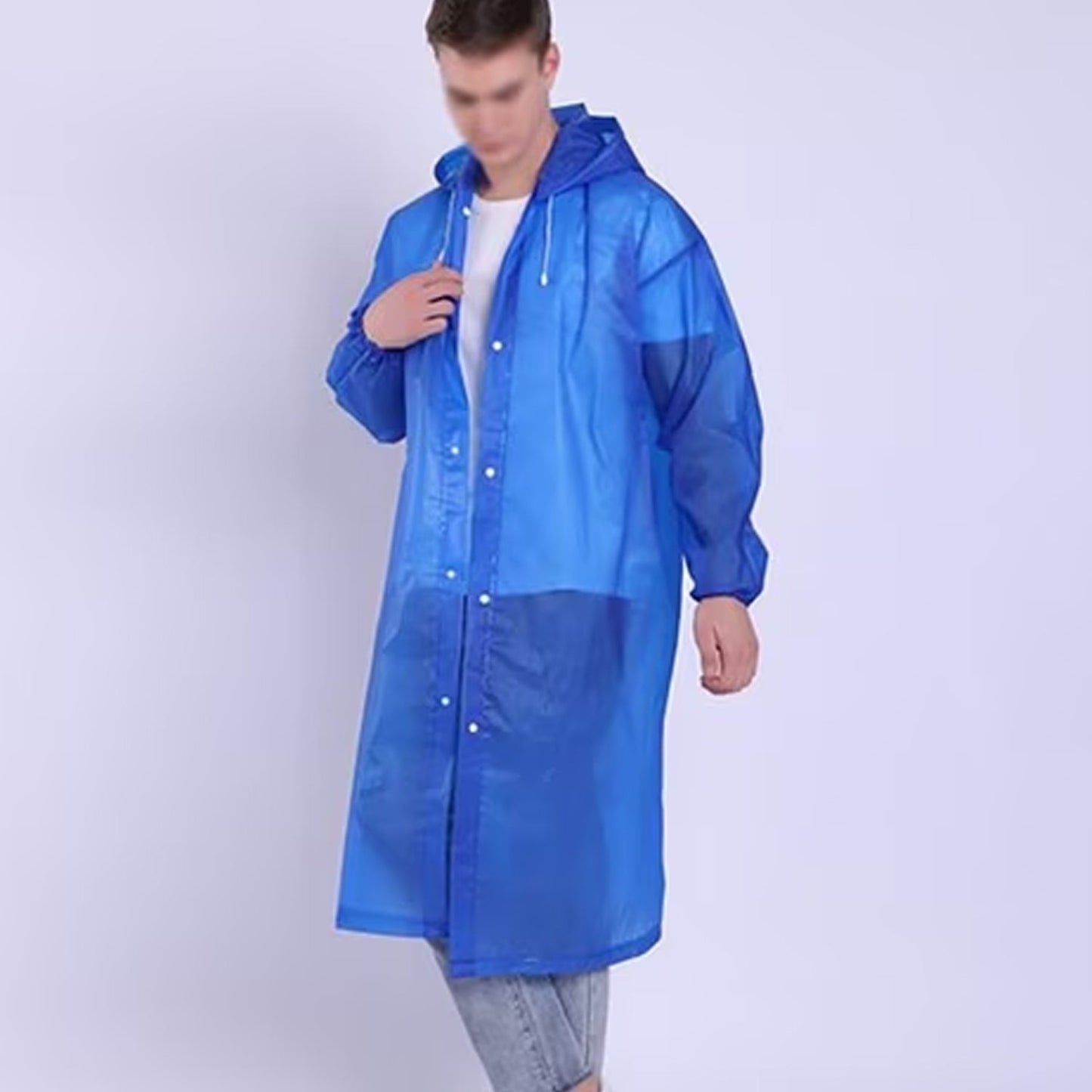 Adult Portable Rain Coat, Men & Women Outdoor Traveling Eva Material Raincoat