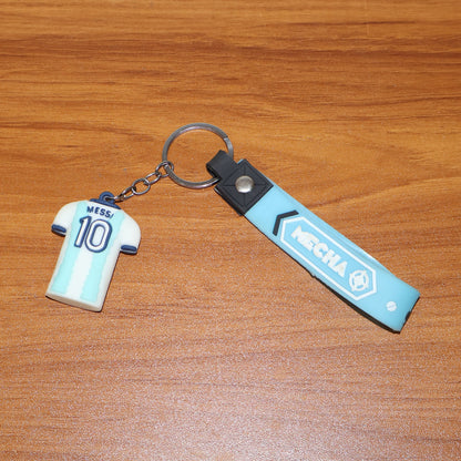 Cute Cartoon Silicone 3D Key Chain with Metal Hook & Strap (Pack of 1 / Mix Design)