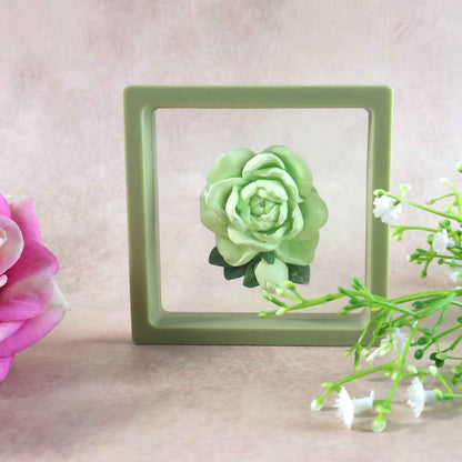 Elegant Rose Flower Car Air Freshener Clip for AC Vent with Perfume Bottle 10ML(1 Pc)