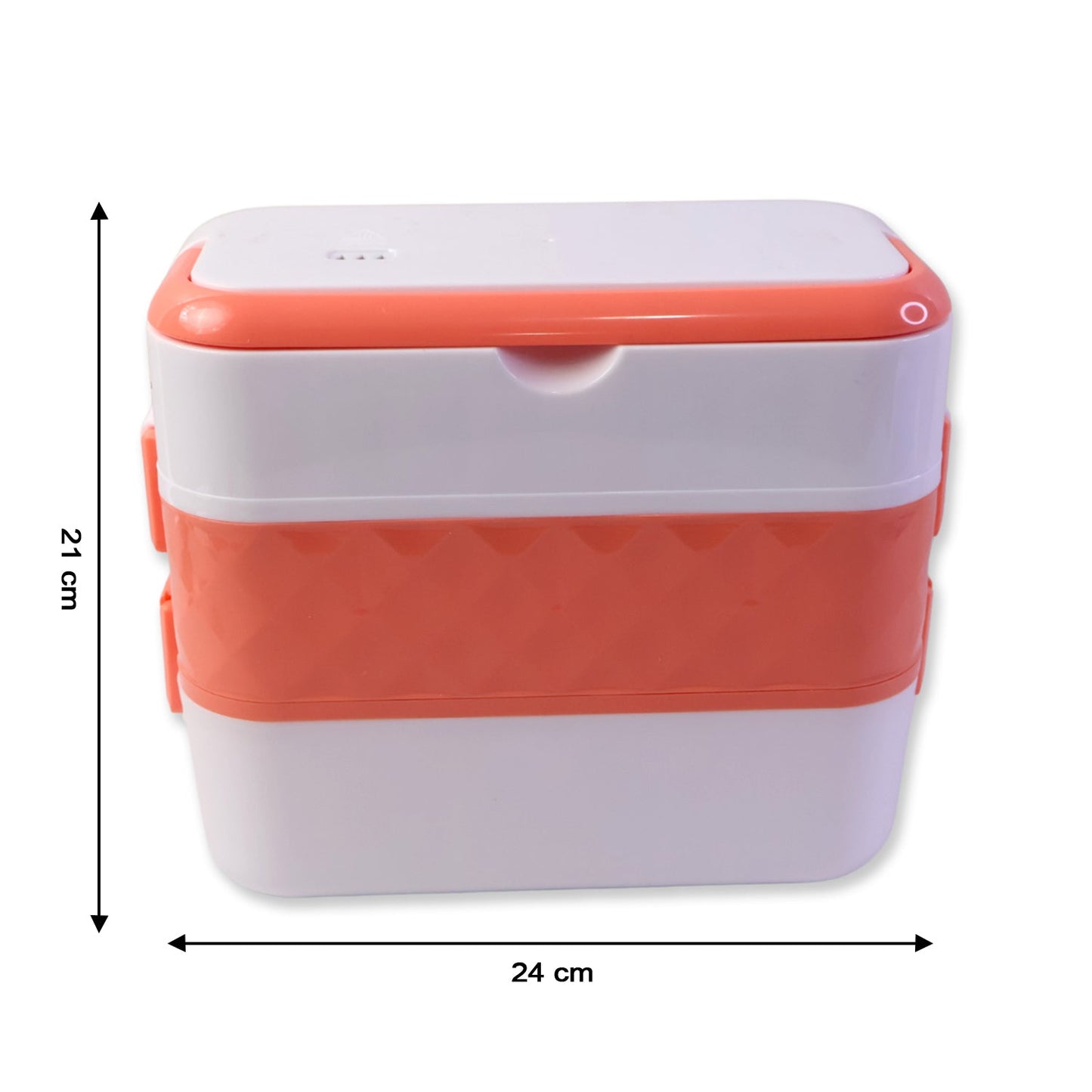 Electric Heated Lunch Box with Stainless Steel Inner Containers (1 Set)