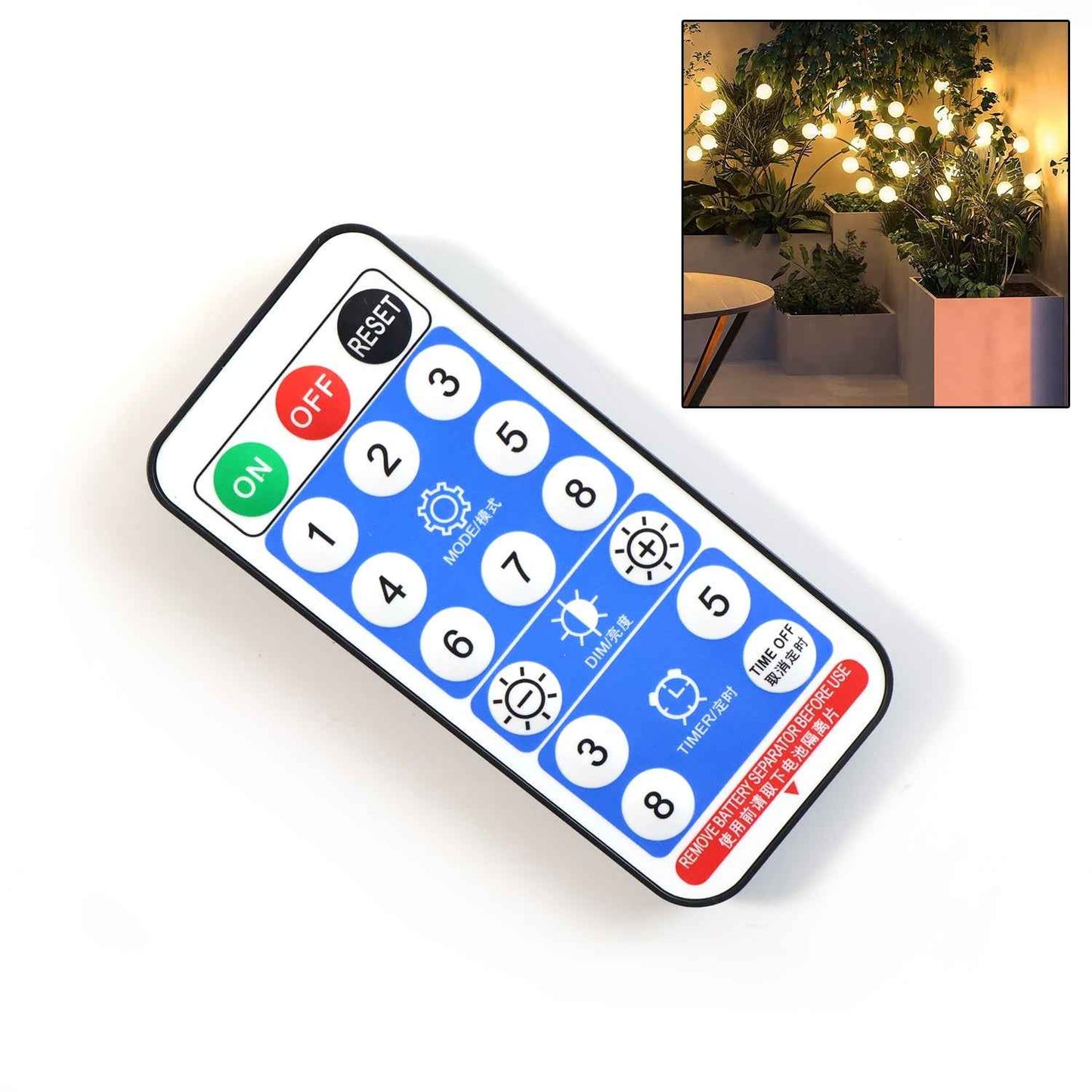 Solar-Powered Warm White Garden Ball Light Set