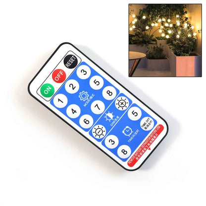 Solar-Powered Warm White Garden Ball Light Set