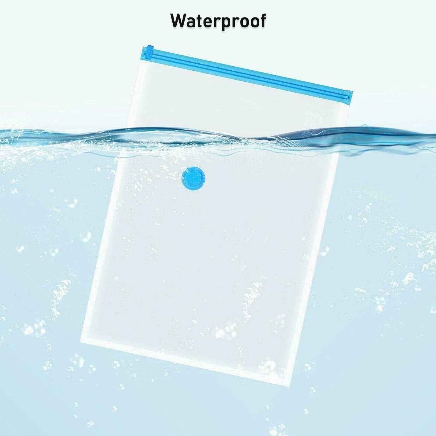 Vacuum Storage Bags with Suction Pump & Shirt clips - Vacuum Bags - Big Capacity Vacuum Seal Bags for Travel Clothes Blankets Pillows, Compression Bags | Space Saver Vacuum Storage Bags (5 Pcs Set)