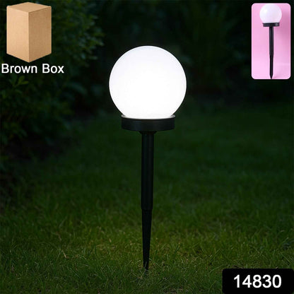 Solar-Powered LED Garden Globe Pathway Light (1 Pc)