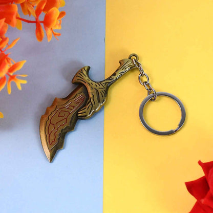 Metal God of War Keychain (1 Pc)