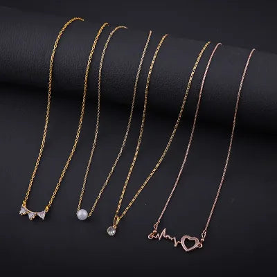 Exclusive Necklace Chain Combo of 4 For Womens And Girls Designed By Delfa