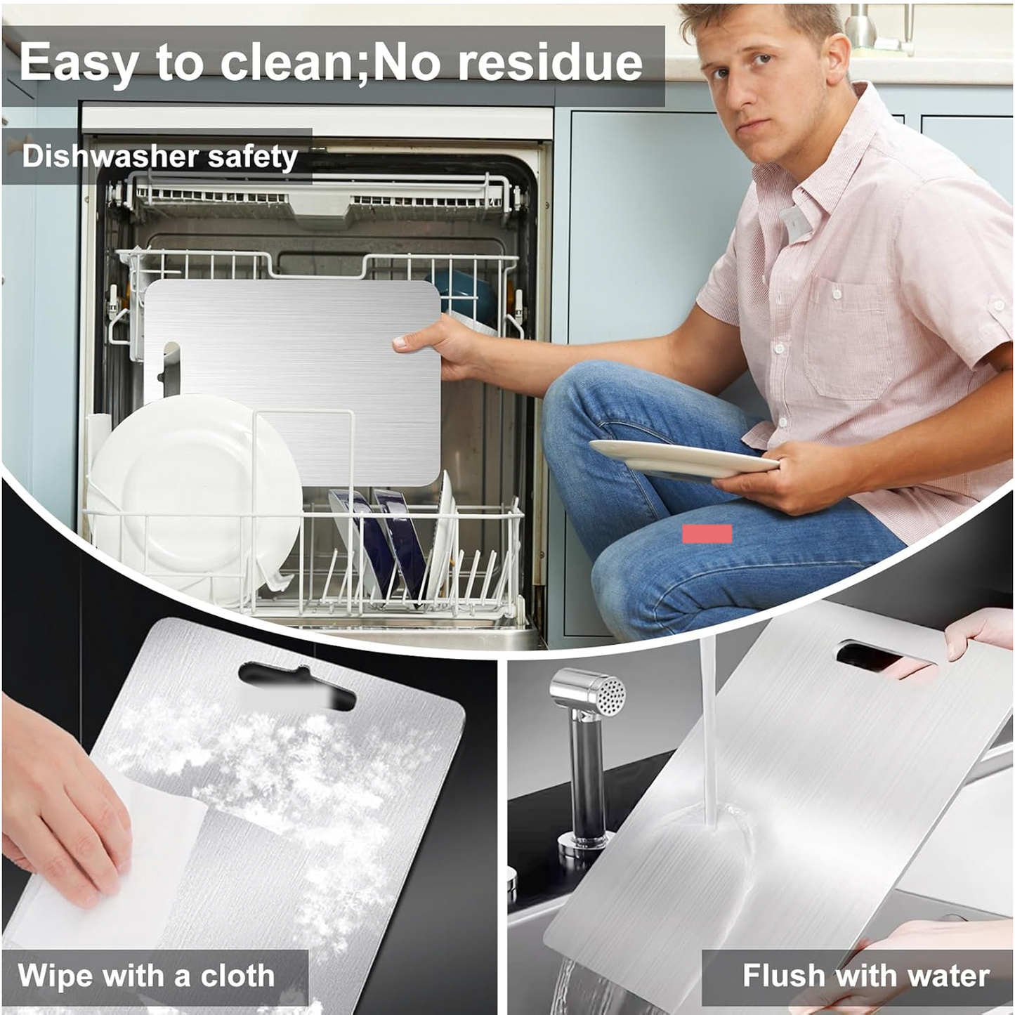 Apex Large Stainless Steel Multipurpose Chopping & Cutting Board (260x360mm / 1 Pc)