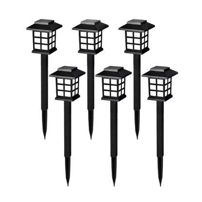 Big Solar Outdoor Lights, 6 Pack Waterproof Solar Pathway Lights, 10 Hrs Long-Lasting LED Landscape Lighting Solar Garden Lights, Solar Lights for Walkway Path Driveway Patio Yard & Lawn (6 Pc Set)