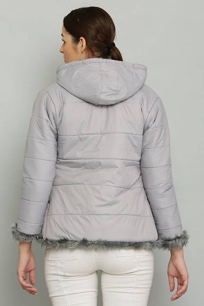 Classic Polyester Solid Hoodie Jackets for Women 