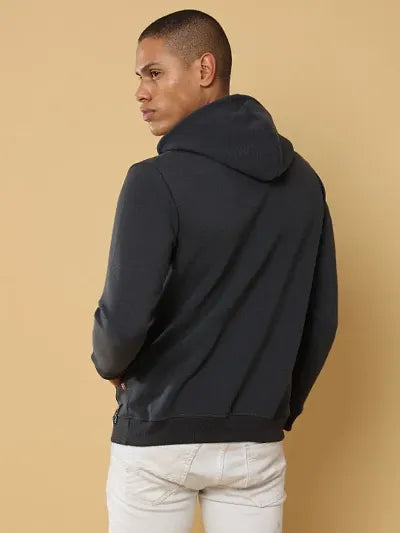 Classic Cotton Solid Hoodie Sweatshirts for Men 