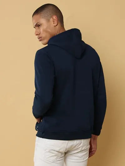 Classic Cotton Solid Hoodie Sweatshirts for Men 