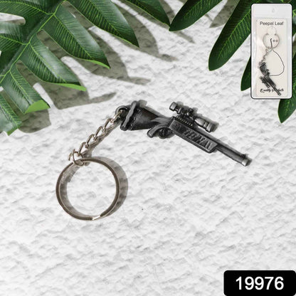 Premium Metal Rifle Gun Shape Keychain (1 Pc)
