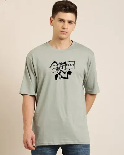 All Color Back Print Oversized Mens T-Shirts