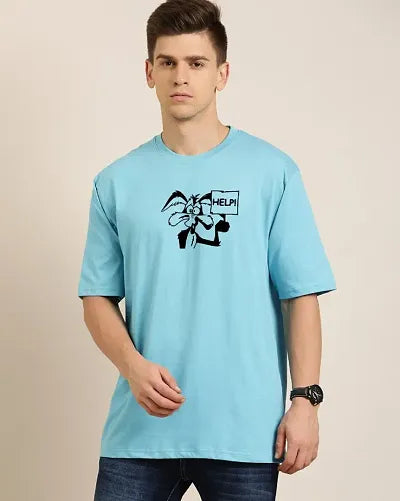 All Color Back Print Oversized Mens T-Shirts