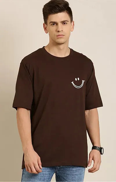 Brown men's Oversized T-Shirt