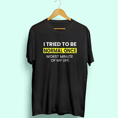 normal once black t-shirt