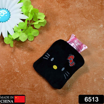 Black Hello Kitty Small Hot Water Bag with Cover – Pain Relief & Warmer