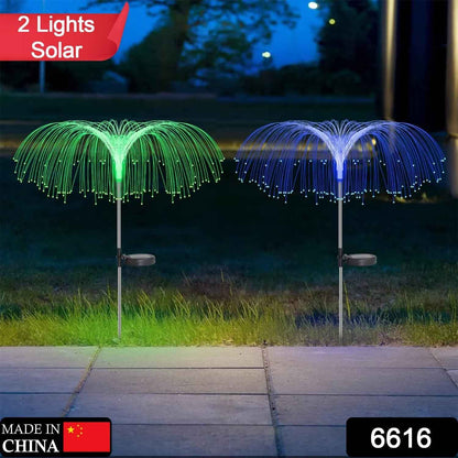 Solar Outdoor Lights – 7-Color Waterproof Jellyfish Like Firework Home Decor (2pcs)