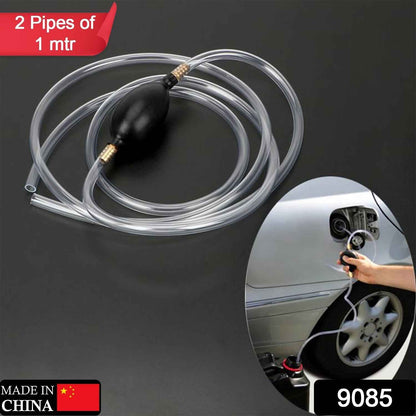 Fuel Transfer Pump Kit. Flow Hand Pump Portable Manual Car Fuel Transfer Pump for Petrol Diesel Oil Liquid Water Fish Tank.