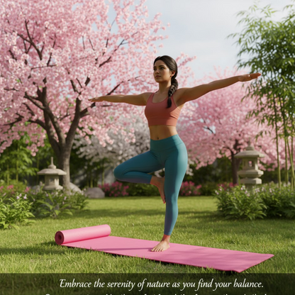 Yoga Mat Eco-Friendly For Fitness Exercise Workout Gym with Non-Slip (180x60xcm) Color may very