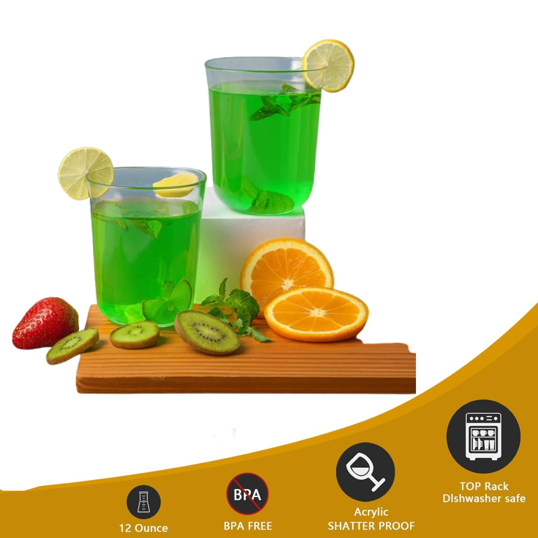 Supermom Plastic Mojito Glass 300ML Set of 6 Pc