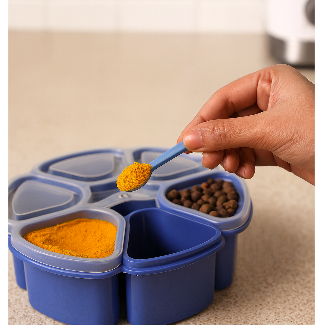 Versatile Kitchen Masala Box with Unique Design