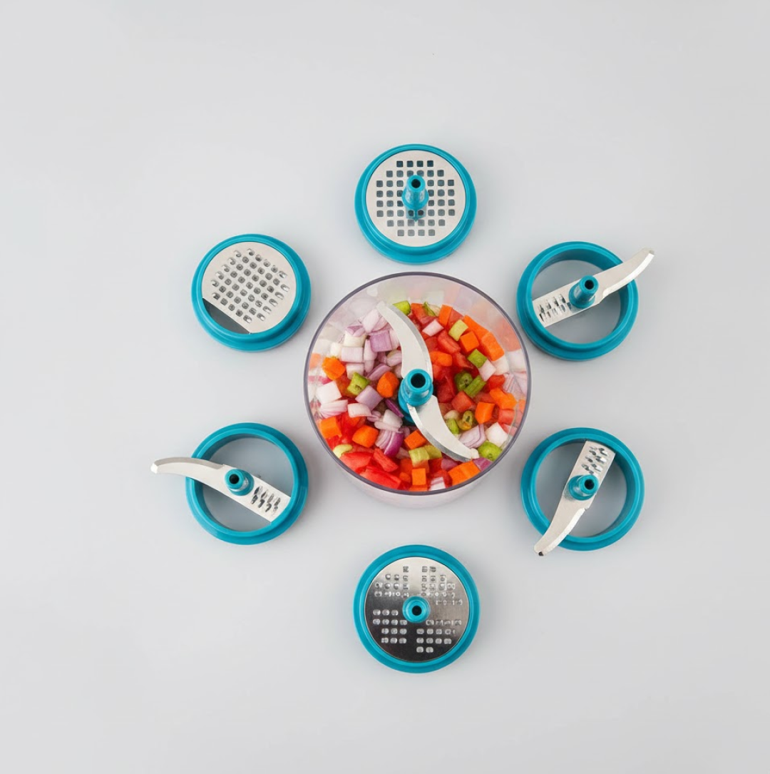 Ganesh Master Chopper with 5 Stainless Steel Blades, XL Large Jumbo Chopper (900 Ml)