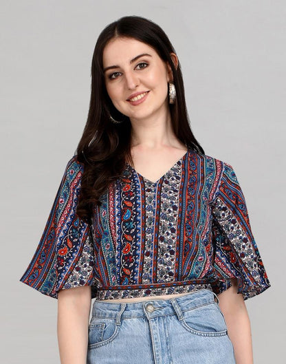 Multicolour Printed Top 