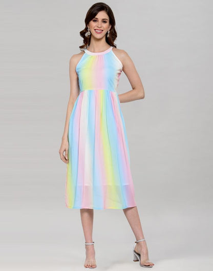 Multicolour Digital Print Dress