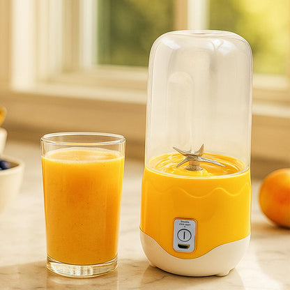 Portable Electric USB Juice Maker 6 blade Blender Grinder  - 400ml