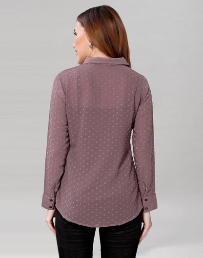 Dark Dusty Pink Rotta Butti Shirt