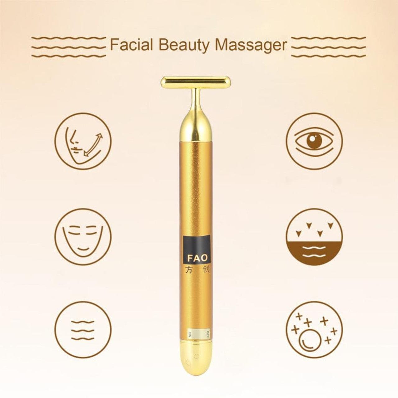 24k Gold Face Massager - Shopsy