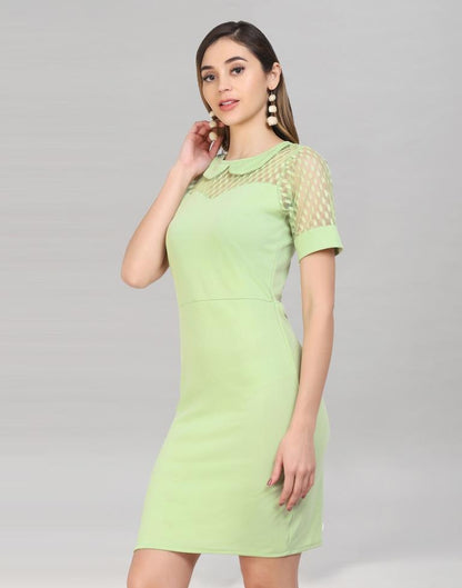 Green Knitted Bodycon Dress