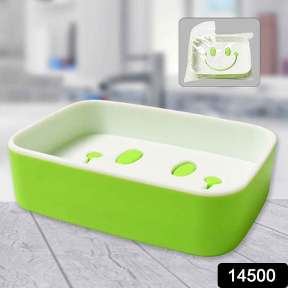 Portable Travel Home Box Cute Cartoons Smile Face Container Draining Holder Soap Dish ,Sabudani