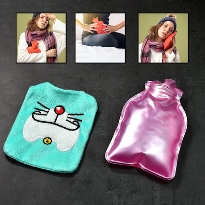 1 Pc Doremon Cartoon small Hot Water Bag with Cove