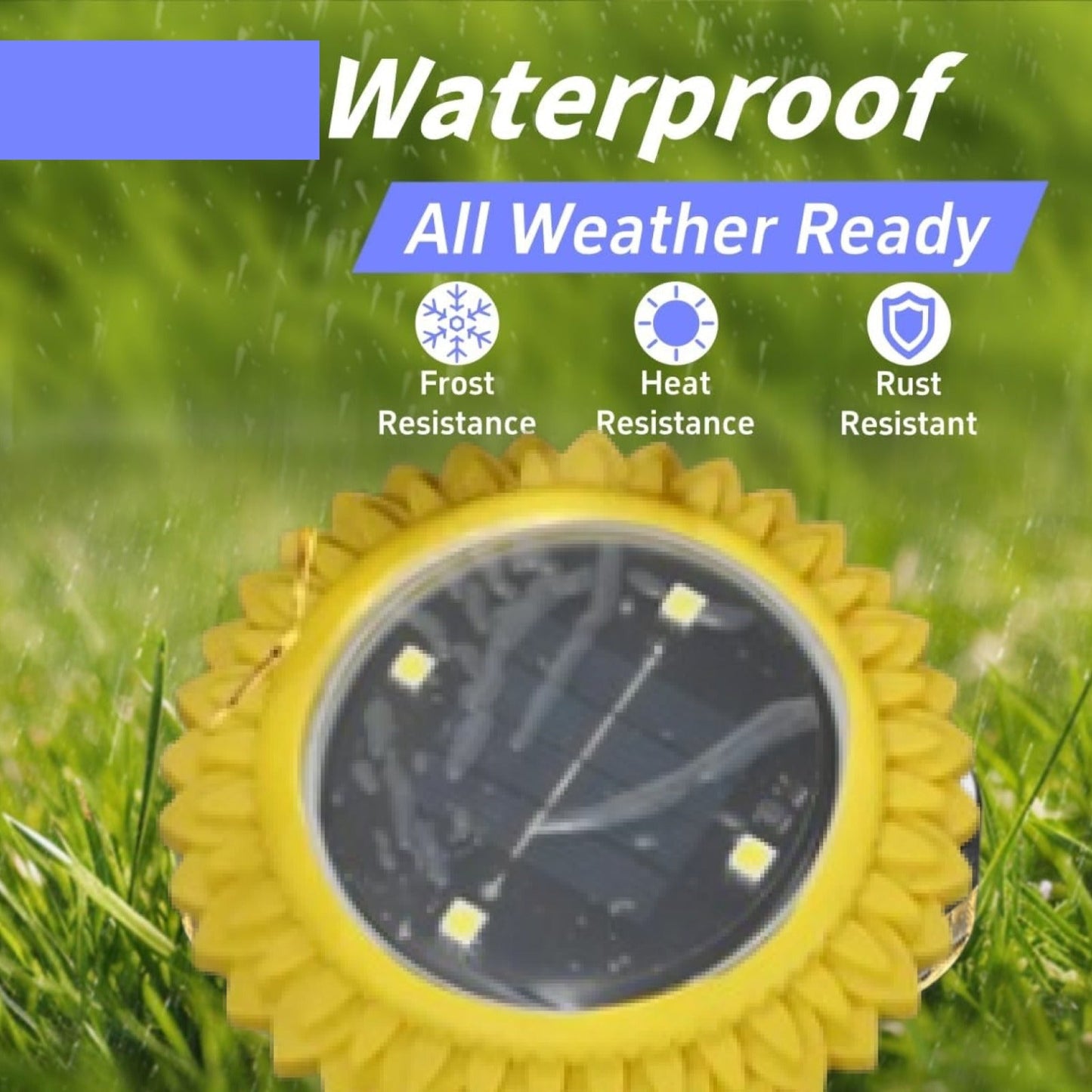 4 Pack Solar Ground Lights, LED Solar Powered Disk Lights Outdoor Waterproof Garden Landscape Lighting for Yard Deck Lawn Pathway Walkway Balcony Decoration