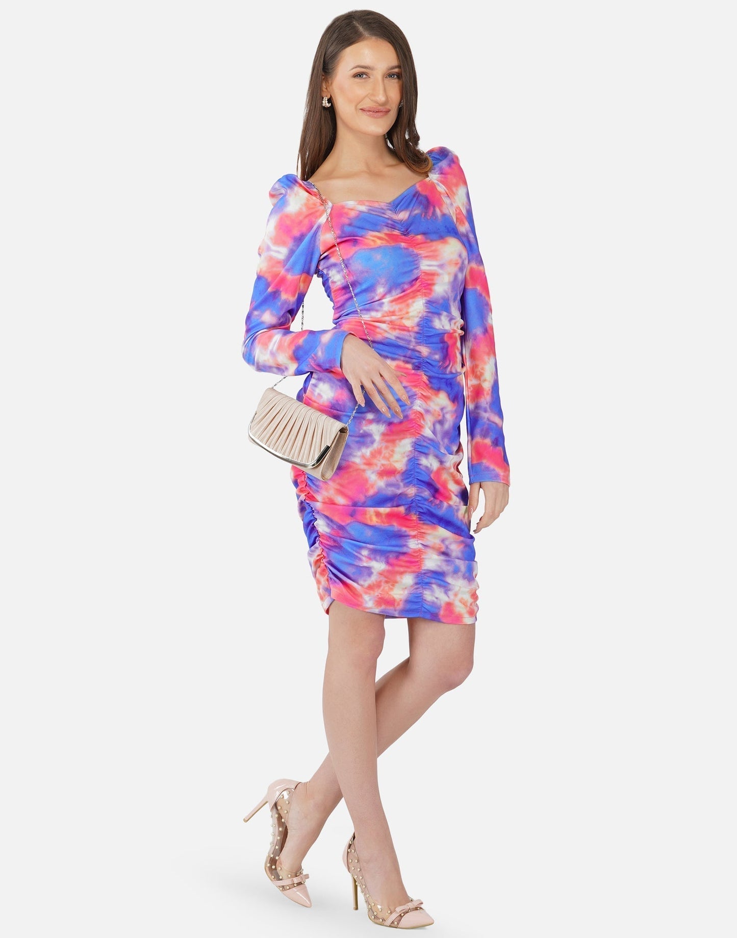 Multicoloured Tie and Dye Bodycon