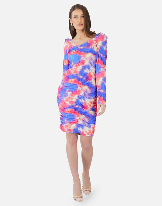 Multicoloured Tie and Dye Bodycon