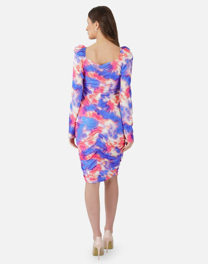 Multicoloured Tie and Dye Bodycon