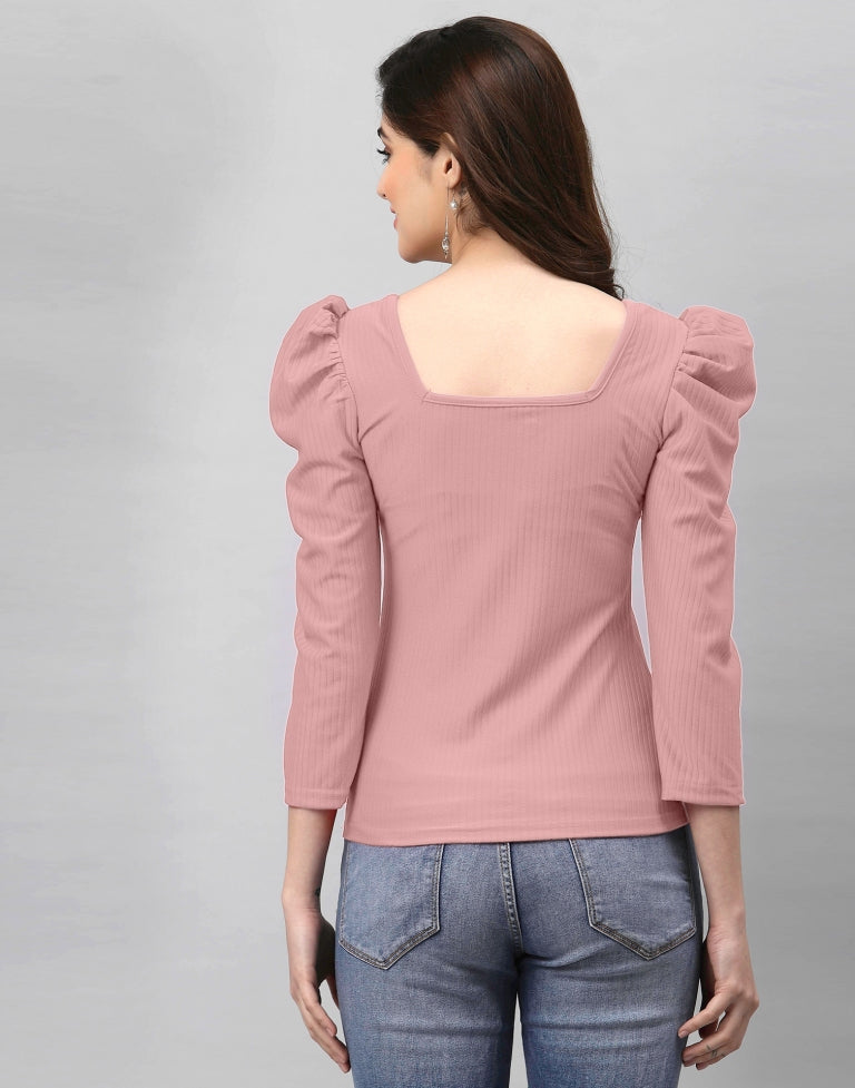 Light Pink Knitted Top 