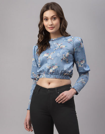 Steel Blue Smoky Top 