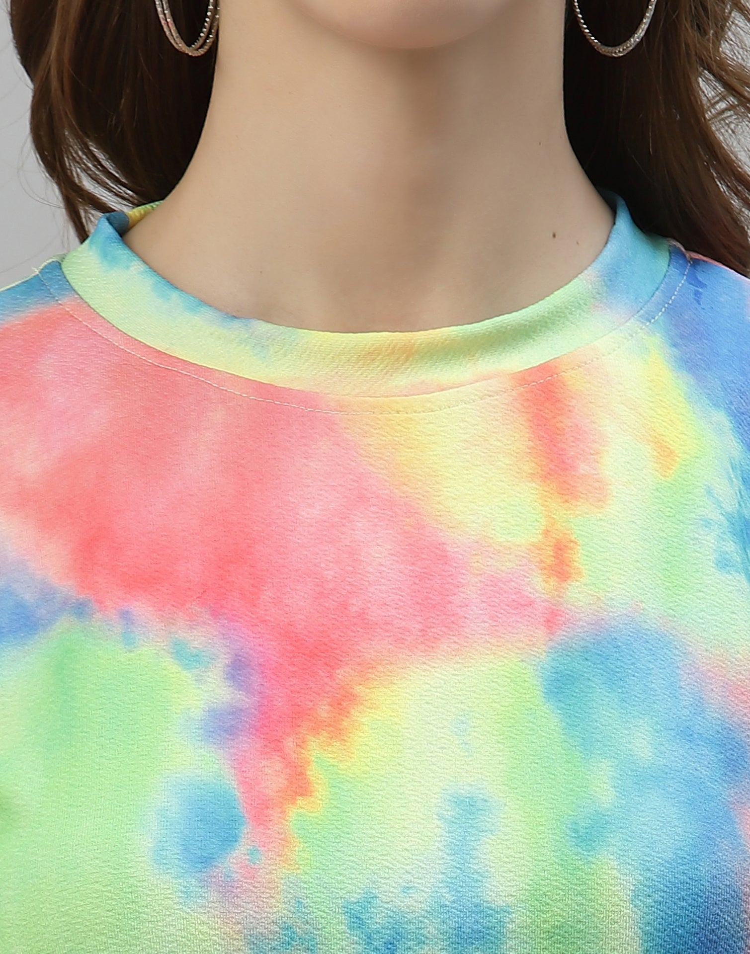 Multicoloured Tie-die Top 