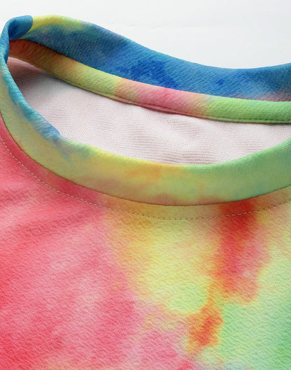 Multicoloured Tie-die Top 