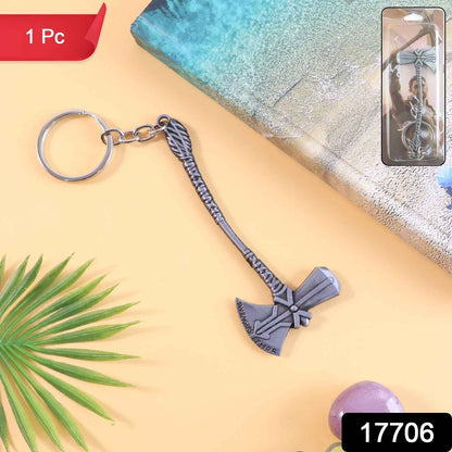 Premium Metal Axe Keychain (1 Pc)