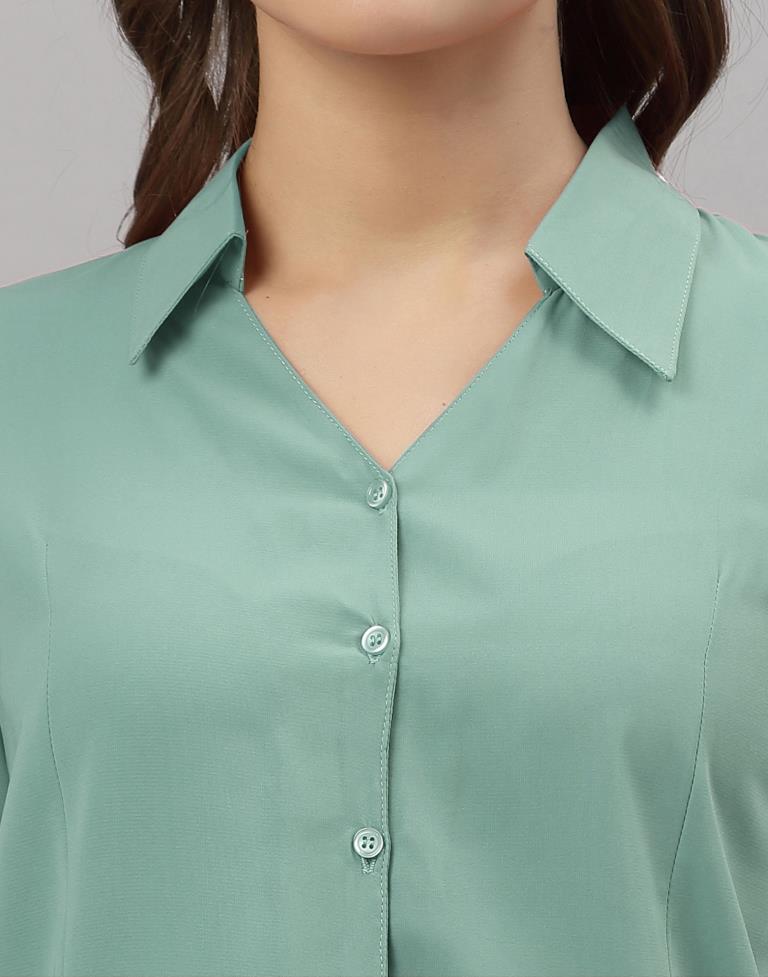 Mint Green Casual Shirt