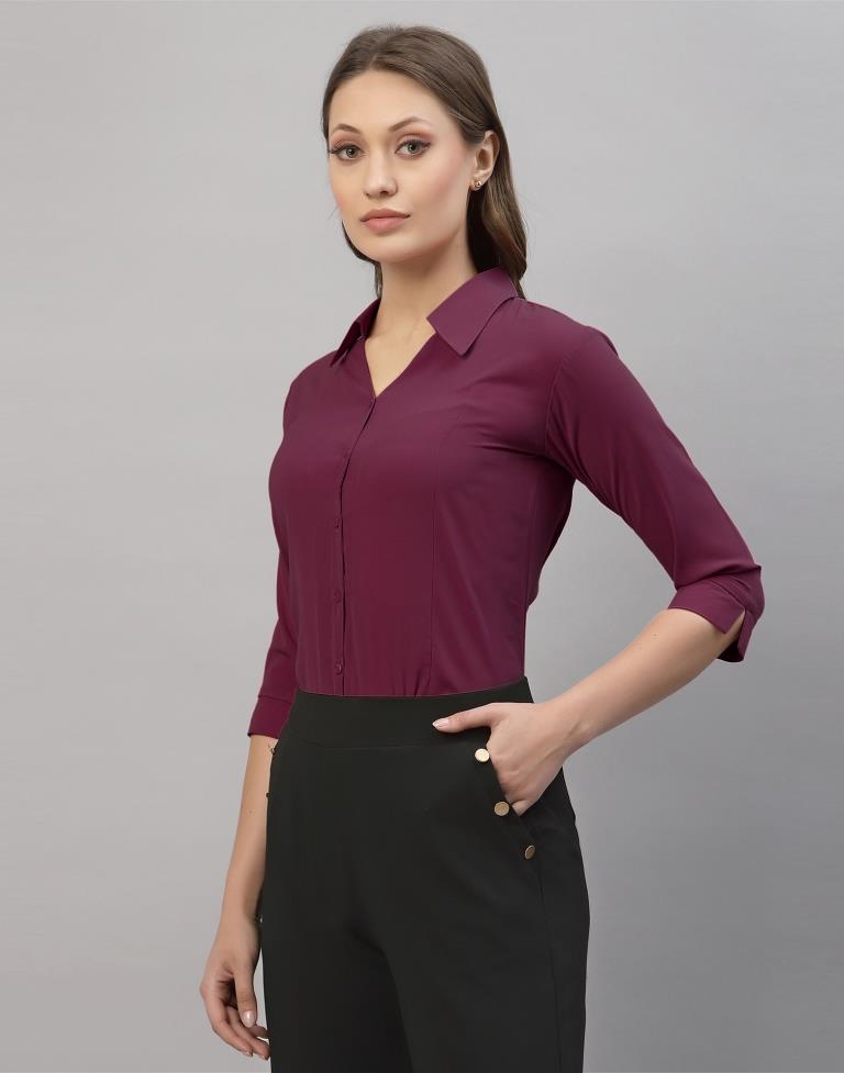 Wine Casual Shirt