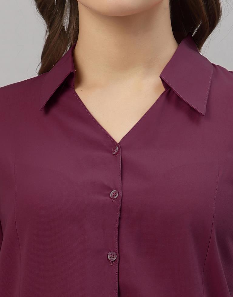 Wine Casual Shirt