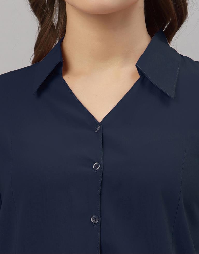 Navy Blue Casual Shirt