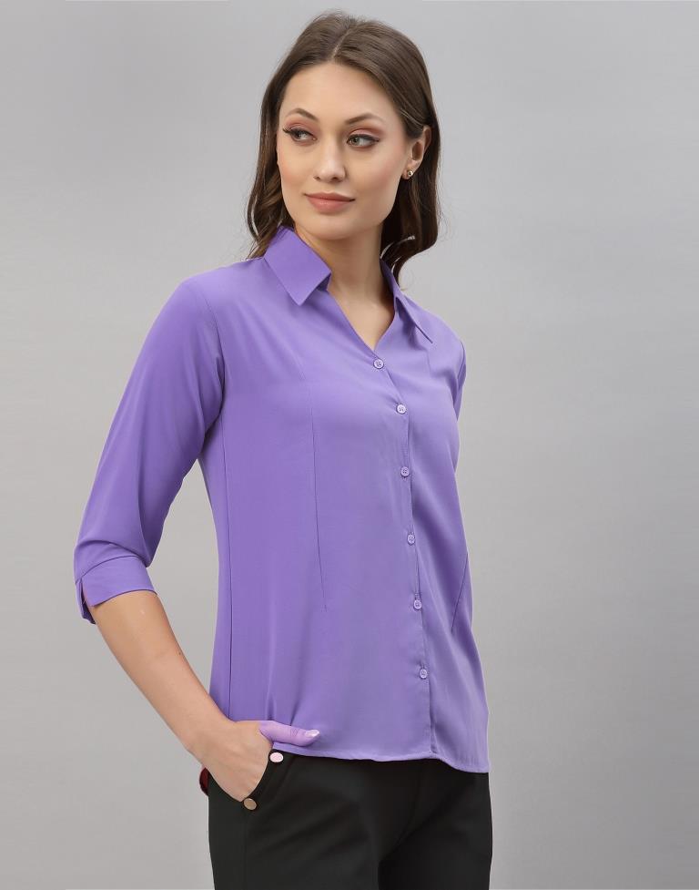 Lavender Casual Shirt